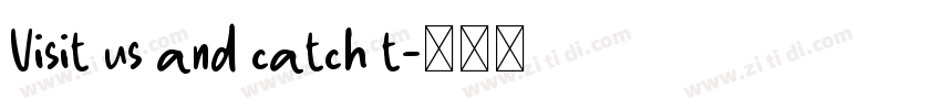 Visit us and catch t字体转换